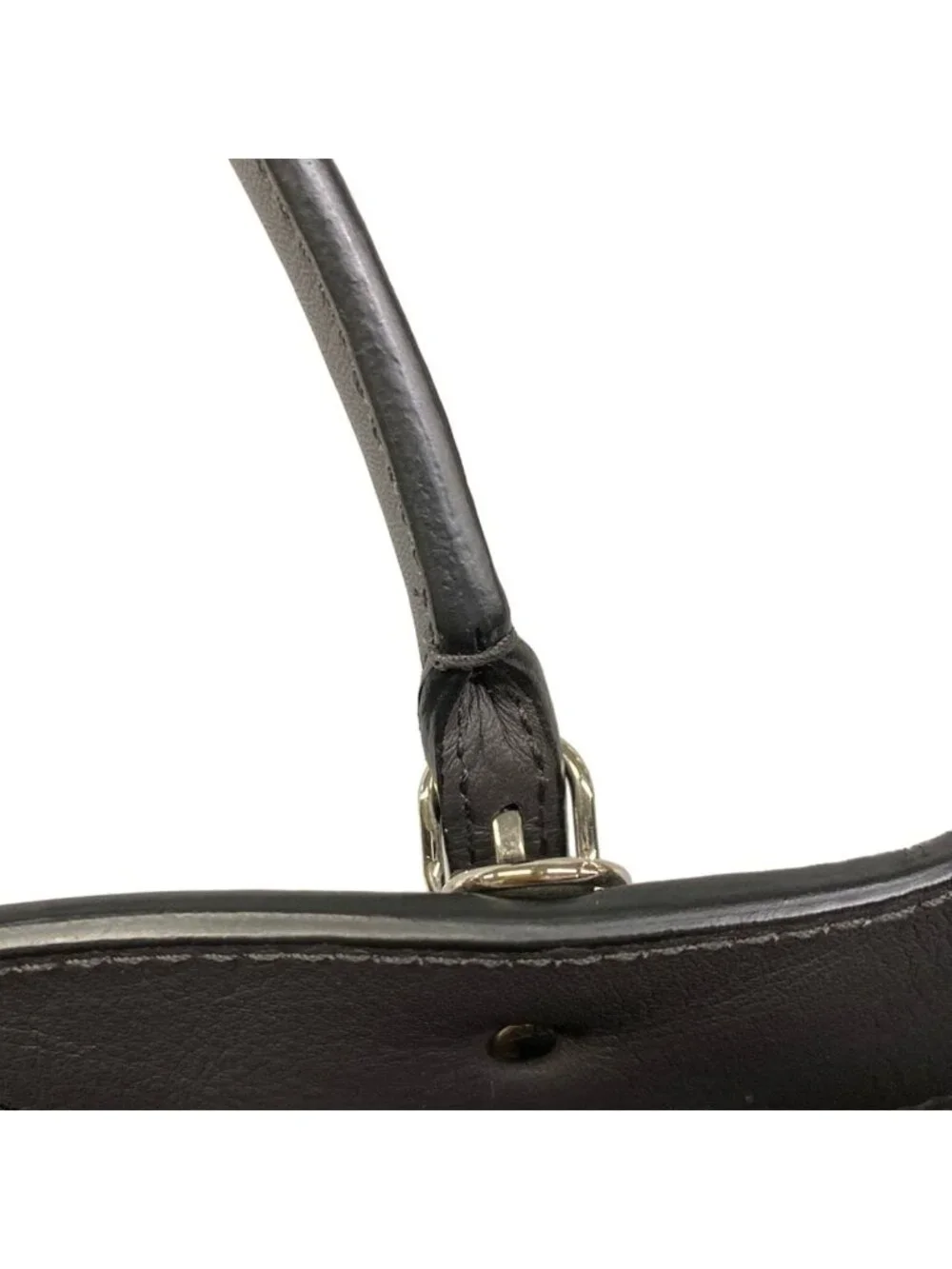 Balenciaga Tote Paper A6 Dark Gray Leather